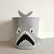 Felt Kids Cartoon Laundry Basket Round Storage Basket Laundry Organizer