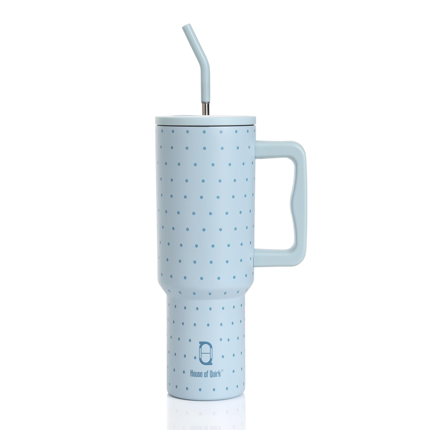 1200ML Insulated Stainless Steel Tumbler with Lid, Handle & Straws - (1200 ML)