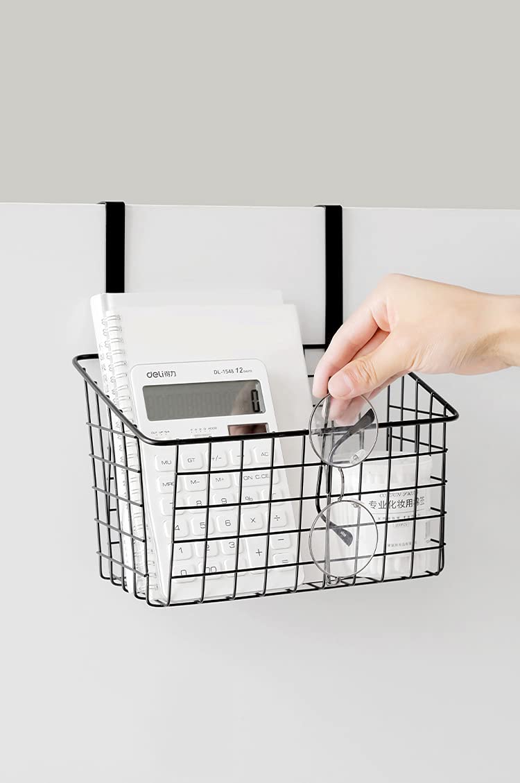 Over Door Hanging Storage Baskets – No-Drill Kitchen & Bathroom Organizer