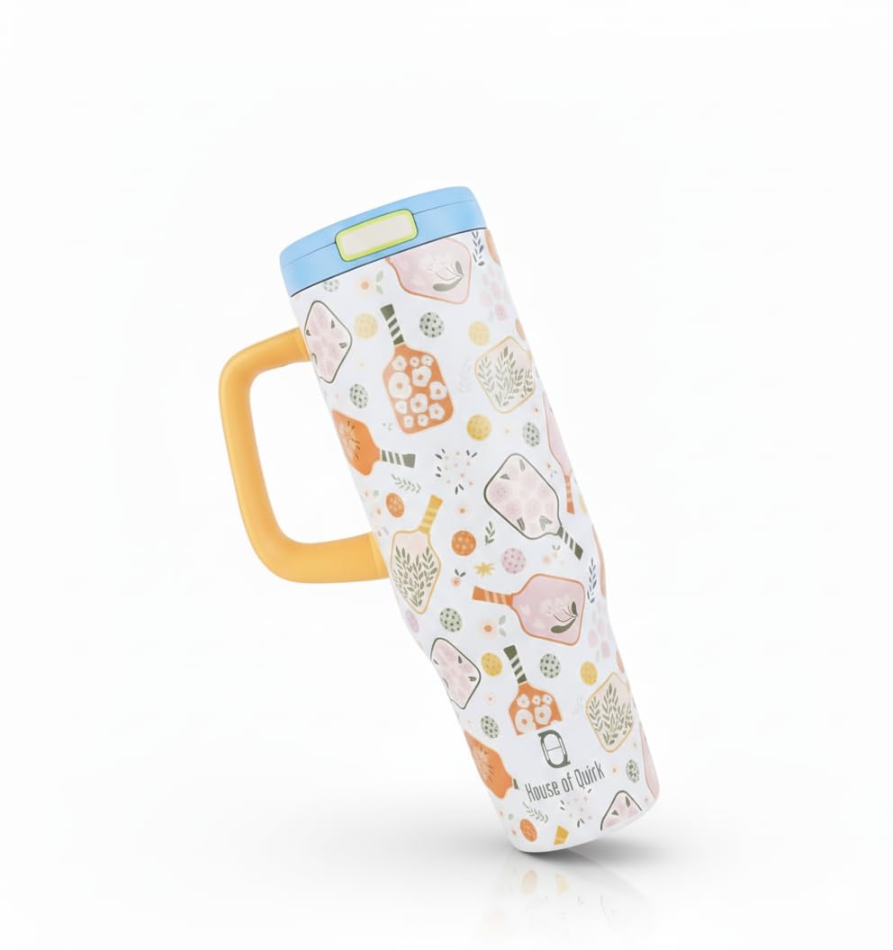 1200ML Stainless Steel Tumbler with Handle & Pop-Up Lid (Printed)