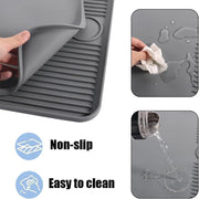 Silicone Coffee Mat For Counter Raised Spill Proof Edge