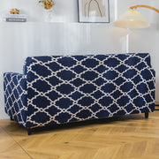 Polyester Spandex Printed Sofa Cover Big Elasticity Cover (Dark Blue Lantern)