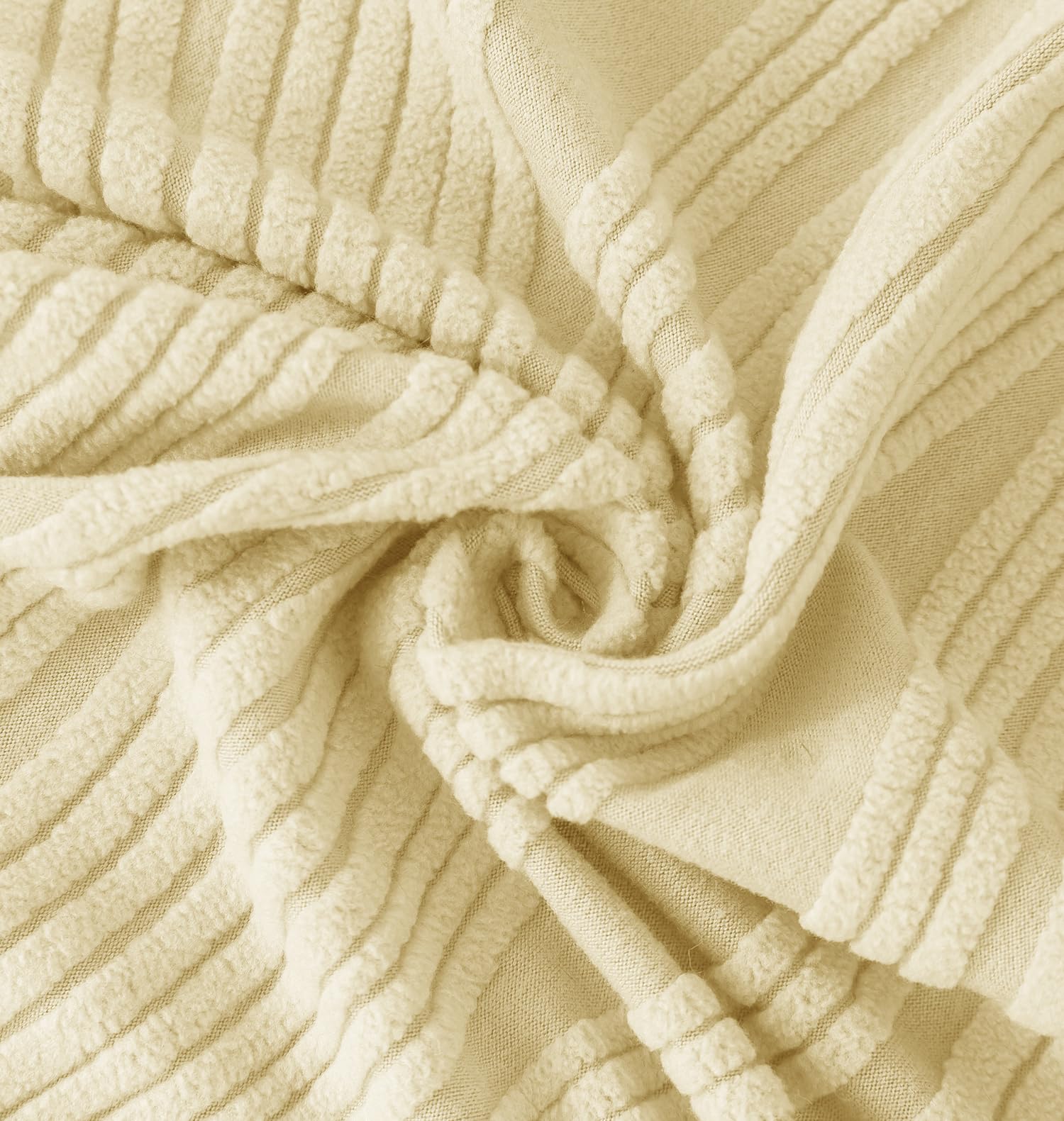 Universal Jacquard Crizzle Pattern Fabric Sofa Cover Soft Touching Cover (Beige)