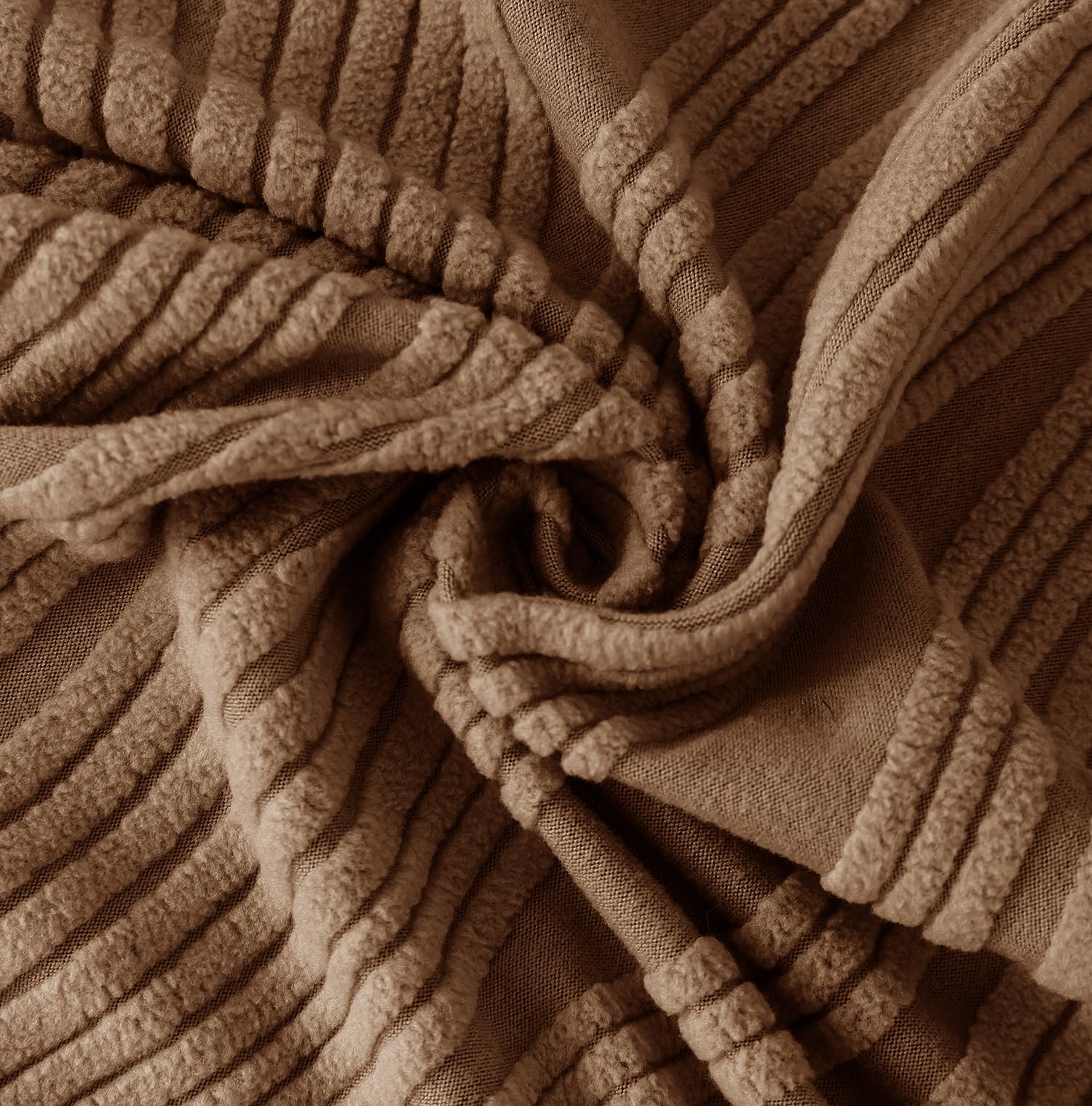 Universal Jacquard Crizzle Pattern Fabric Sofa Cover (Camel)