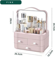 Luxury Cosmetic Storage Box & 620ML Stainless Steel Insulated Travel Mug Set