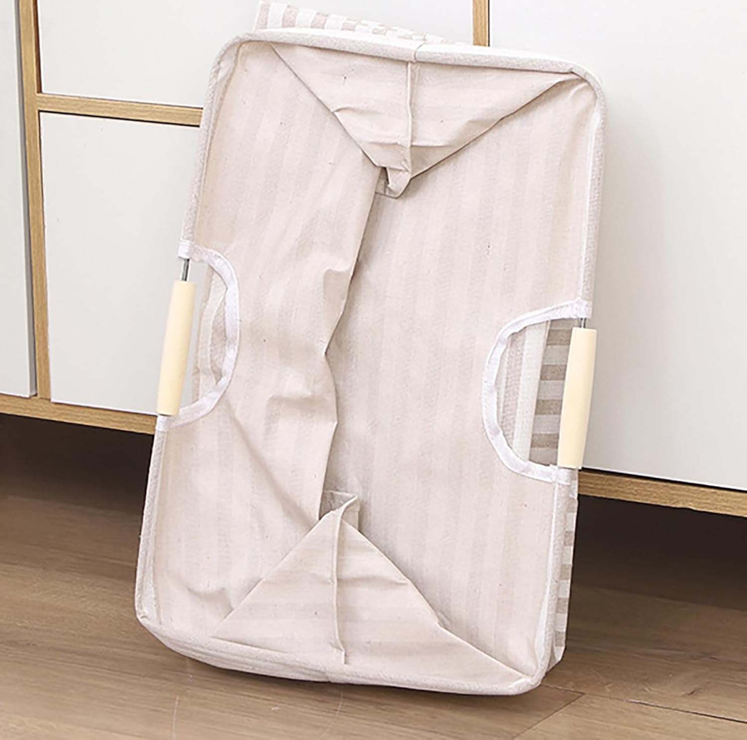 72 Litre Linen Cotton Collapsible Laundry Basket