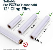 Magnetic Plastic Wrap Dispenser with Paper Towel Holder