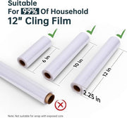 Magnetic Plastic Wrap Dispenser with Paper Towel Holder