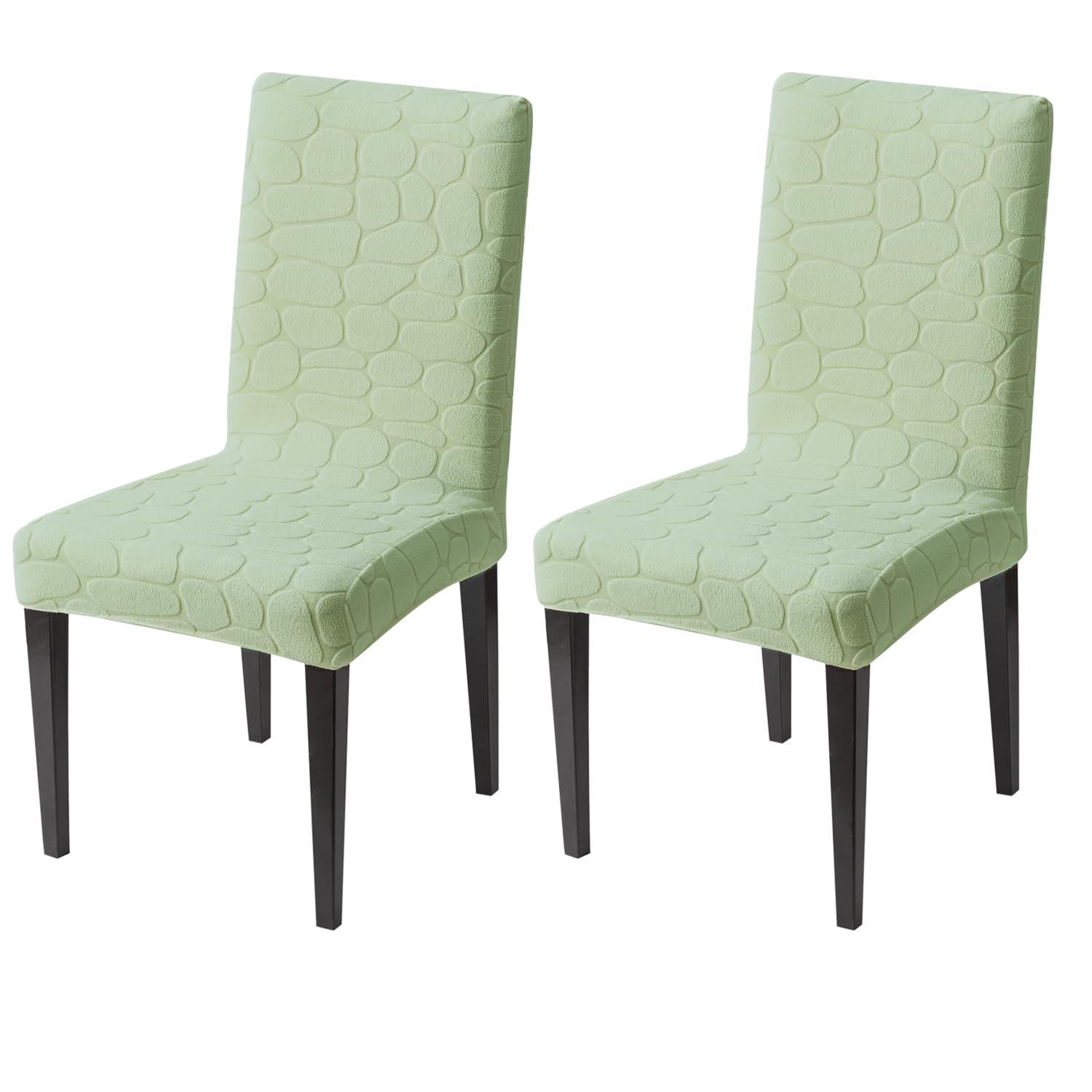 Premium Stretch Dining Chair Covers – 220 GSM Thick Jacquard Fabric- Green