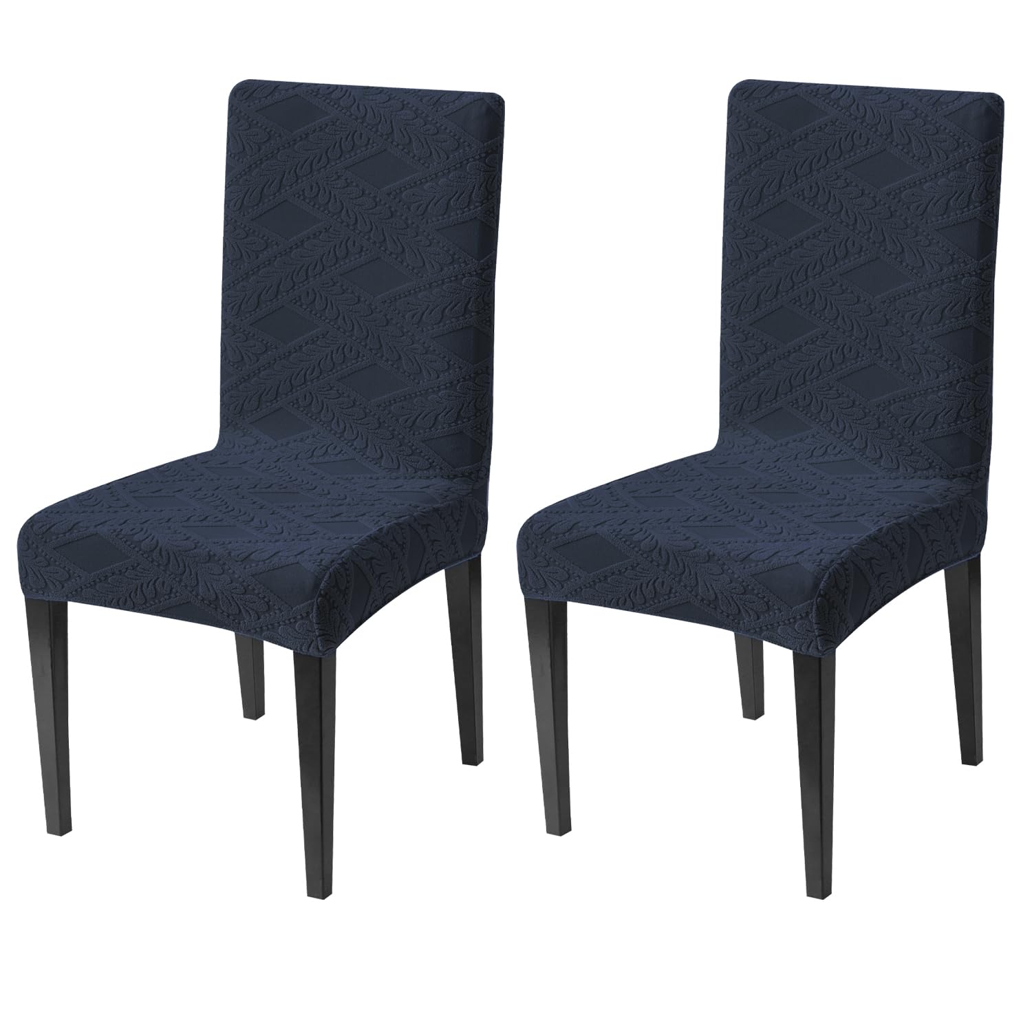 Stretchable Jacquard Chair Cover – 220 GSM-Navy