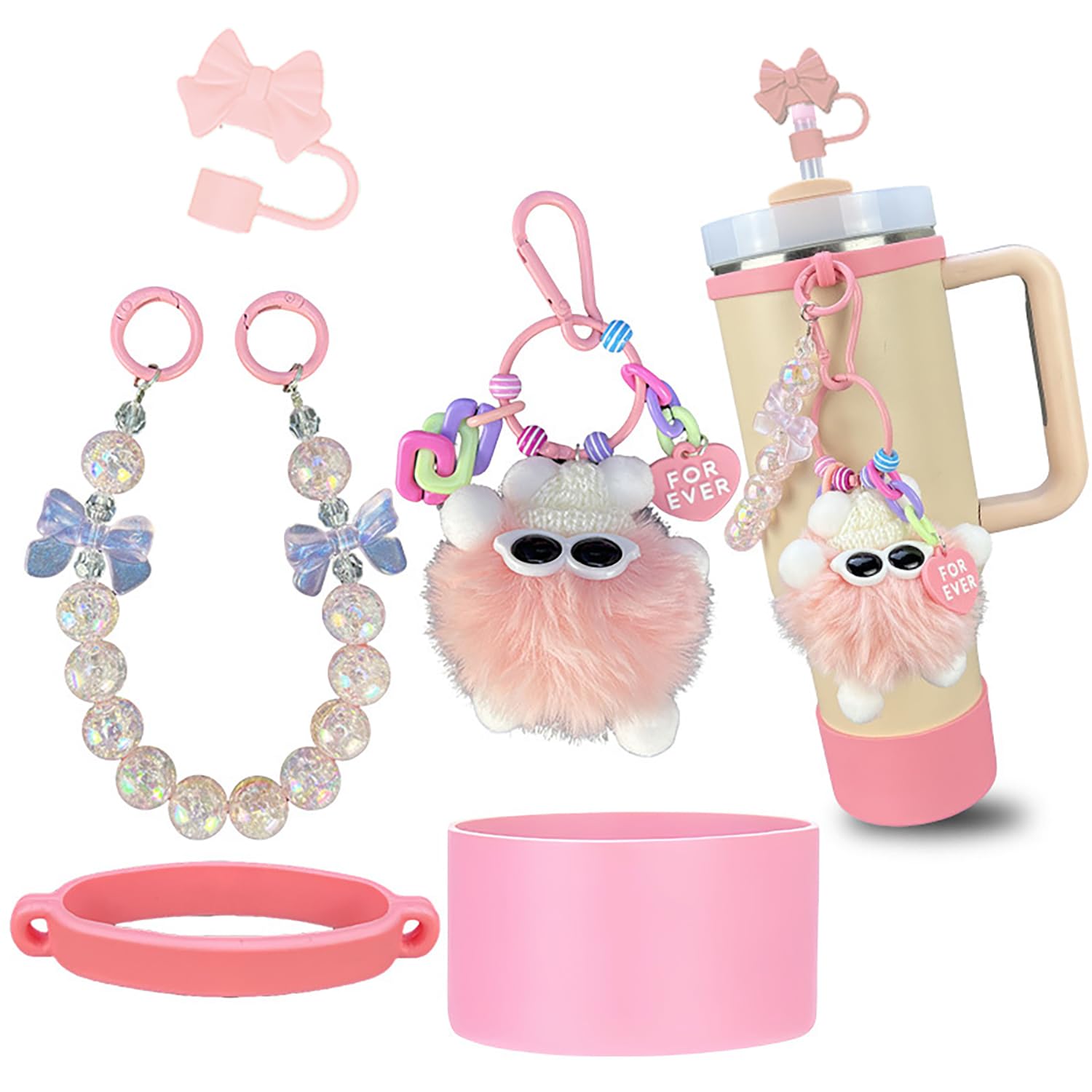5 Accessories Set 40oz & 30oz Tumbler (Tumbler Not Included)