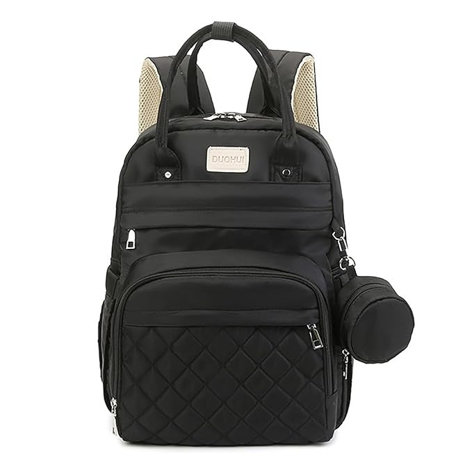 Maternity Backpack Unisex Diaper Bag with Pacifier Case (Duhoi)