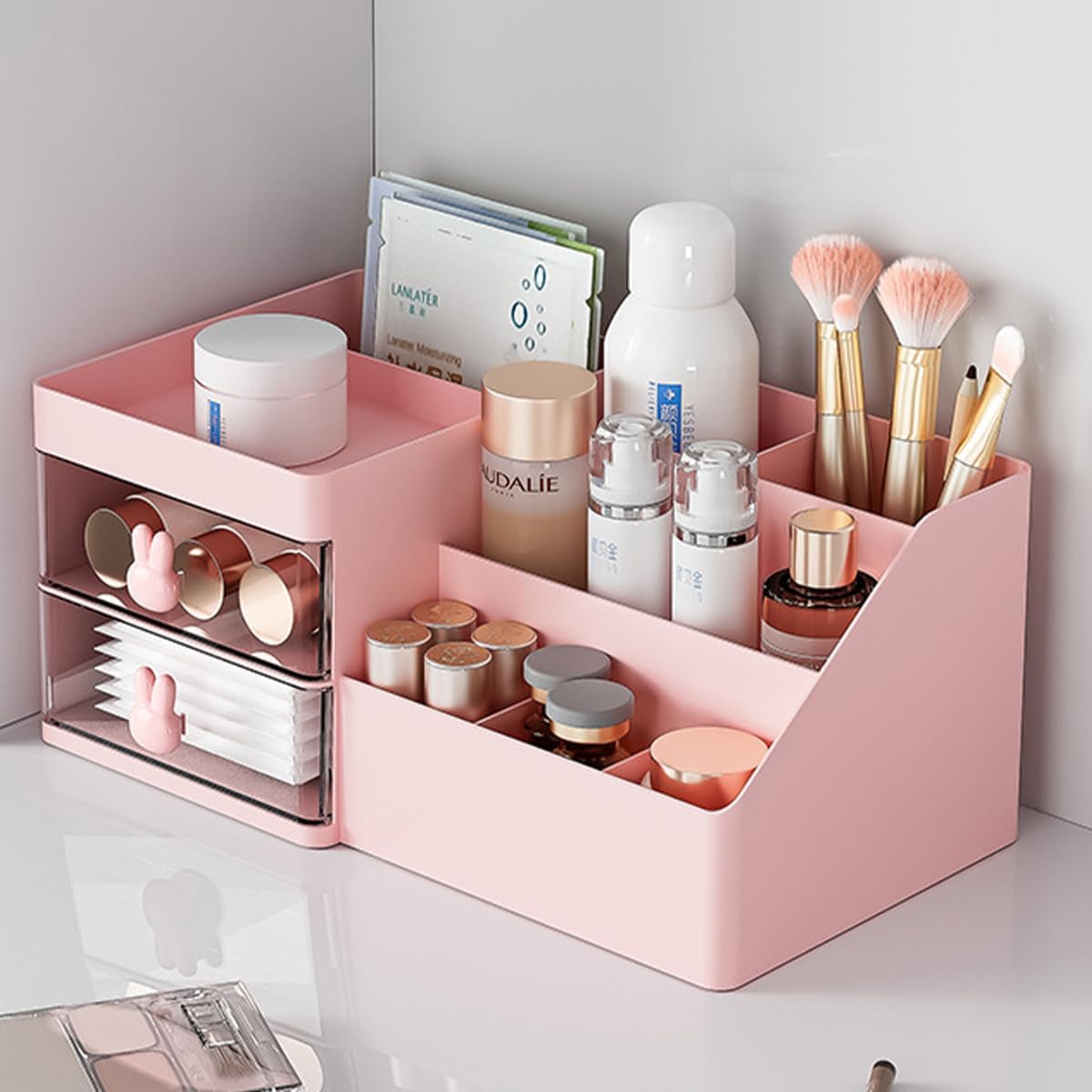 2 Drawer Makeup Organizer House of quirk