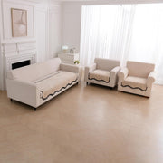 Grain Luxury Chenille Sofa Mat Ash Chenille Fabric 1 Pc
