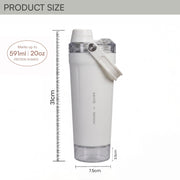 APEX 591ml Stainless Steel Gym Protein Shaker