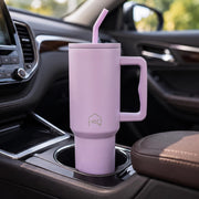 Stainless Steel Vacuum Tumbler with Straw and Lid & Handle - (1200 ML) (Solid colors)