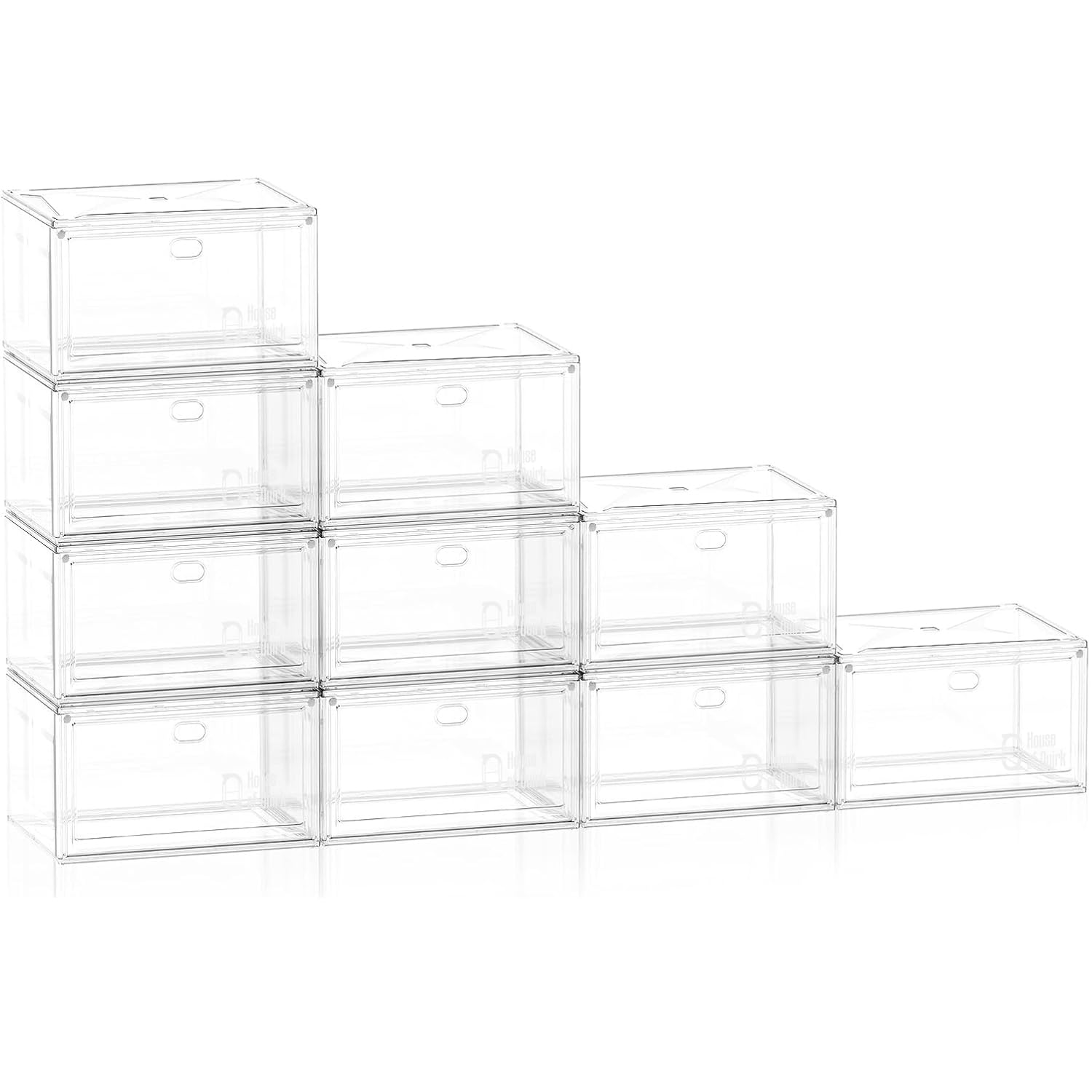 Shoe Storage Organizer Boxes White