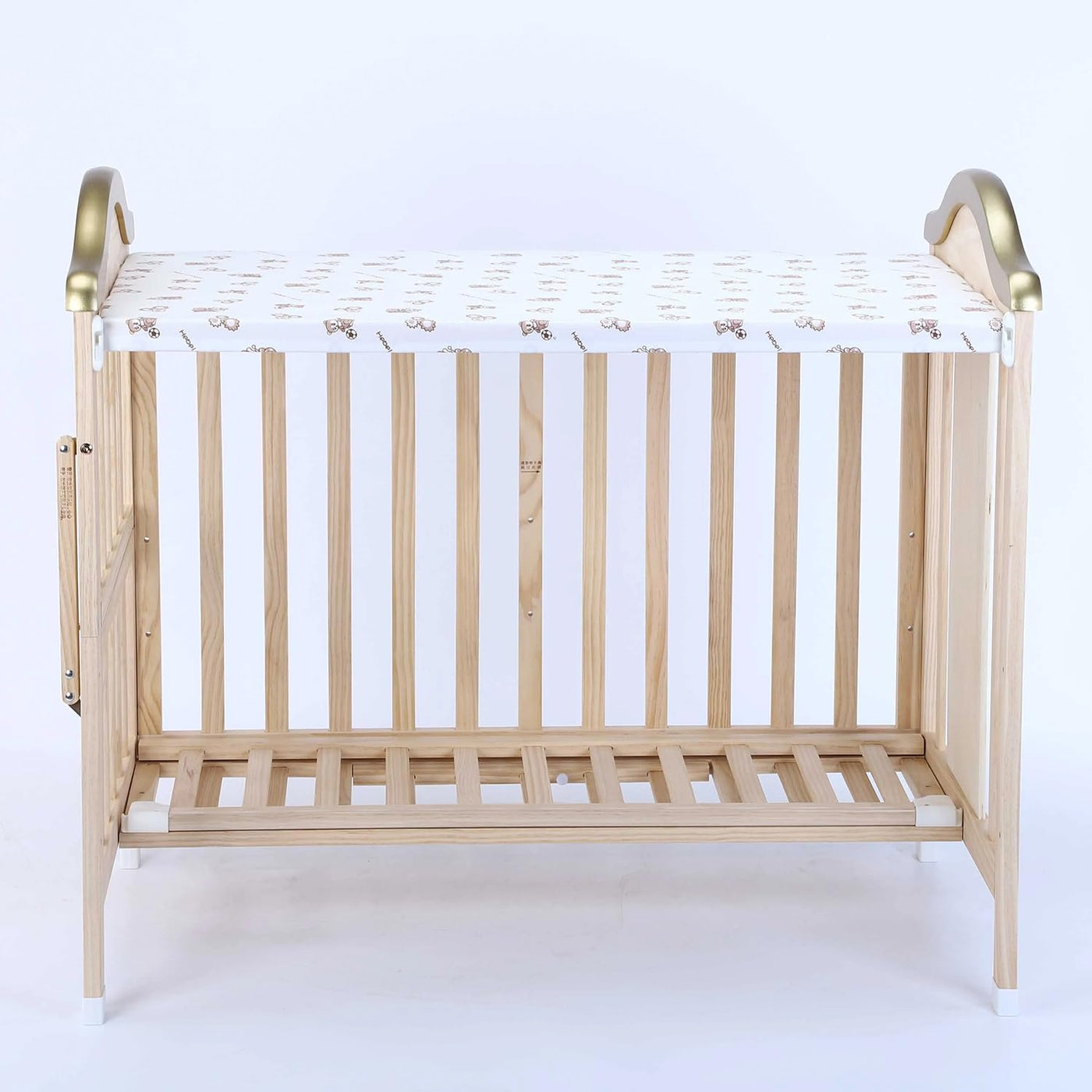 9 in 1 Convertible Baby Crib Bamboo Cot (Beige)