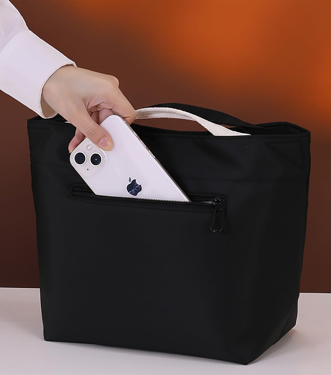 Insulated Lunch Bag – Aluminum Foil Lined Thick Thermal Lunch Box Handbag for Office, Work & Students