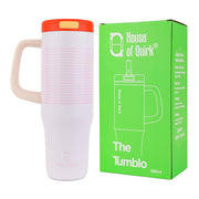 1200ML Stainless Steel Tumbler with Handle & Pop-Up Lid