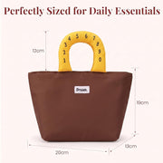 Insulated Lunch Bag for Men & Women | Waterproof Cotton-Padded Lunch Tote