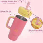 530ML Kids Tumbler Stainless Steel with Handle & Lid