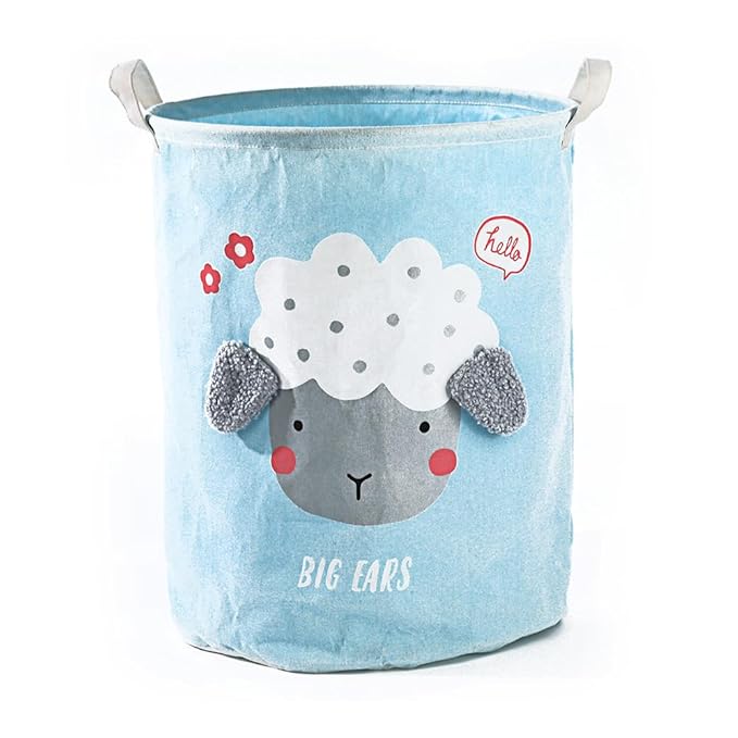 Round Laundry Basket Cute Cartoon Cloth Storage (Toys)