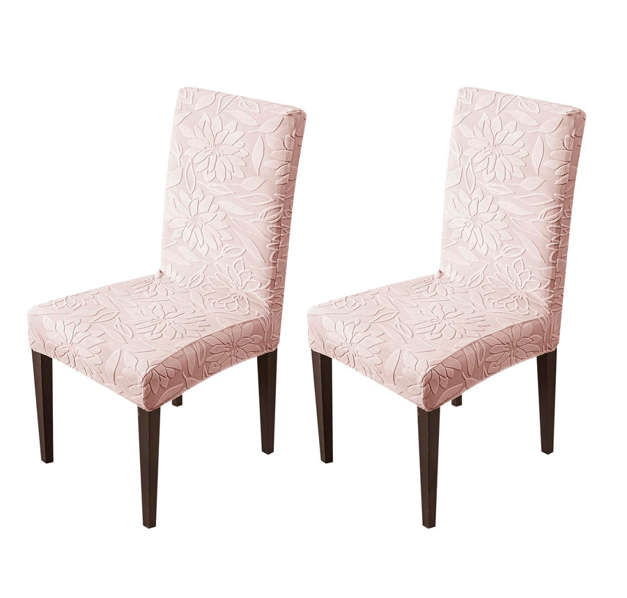 Stretchy Universal Camellia Jacquard Waterproof Chair Cover (Pink)