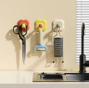 No-Trace Vacuum Suction Cup Hooks, Heavy-Duty Flower Wall Hooks (4 Pack)