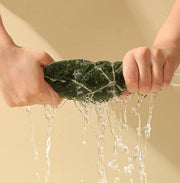 Leaf Shaped Hanging Towels Set of 2 (Green/Yellow)