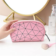 Makeup Handy Bag Travel Cosmetic Organizer Bag (Silver)