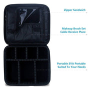 Makeup Cosmetic Storage Case with Adjustable Compartment (Jessica)