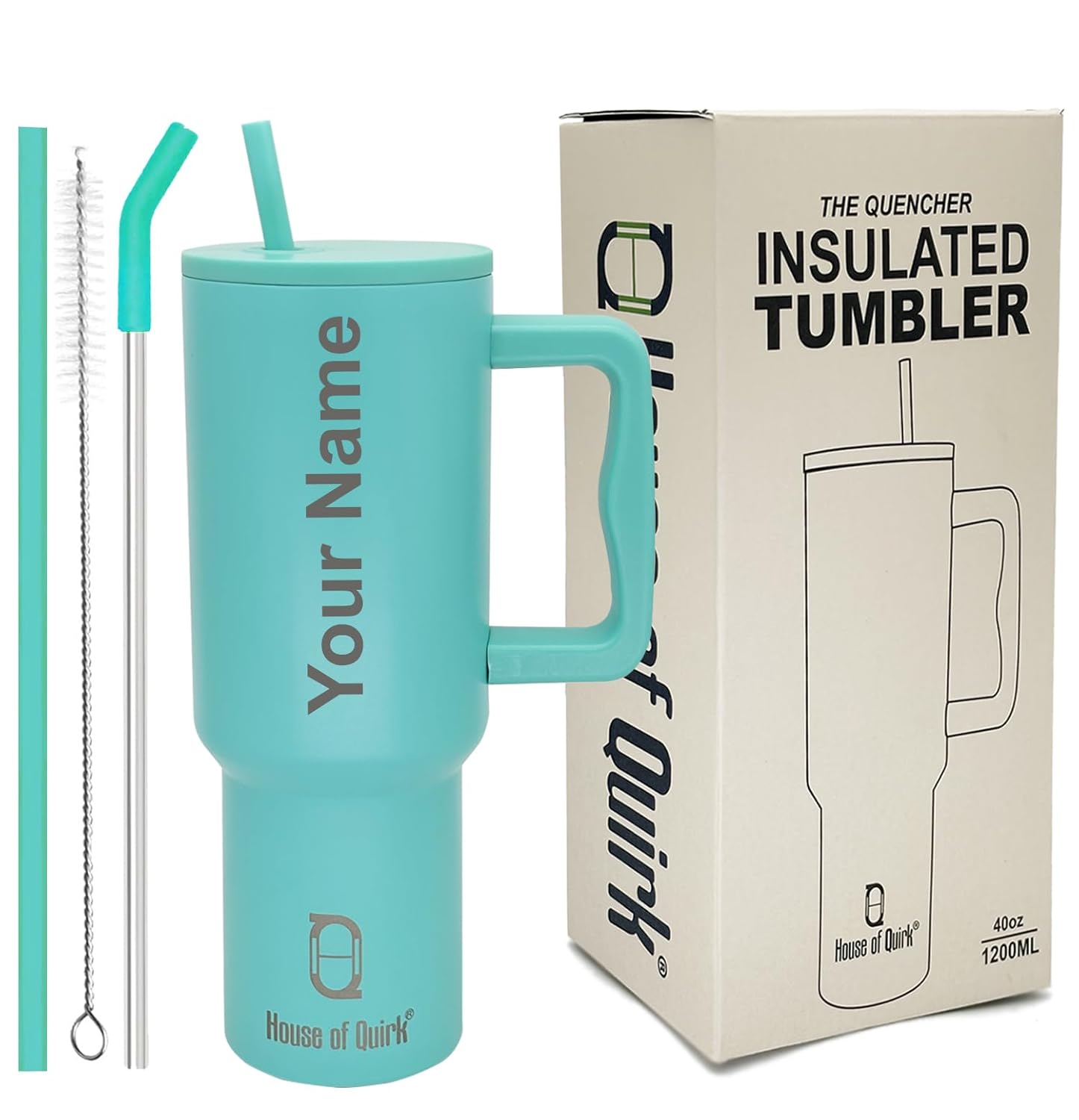 1200ML Custom Name Tumbler – Personalized Stainless Steel Vacuum Insulated Tumbler (Non-Returnable & Non-Replaceable)