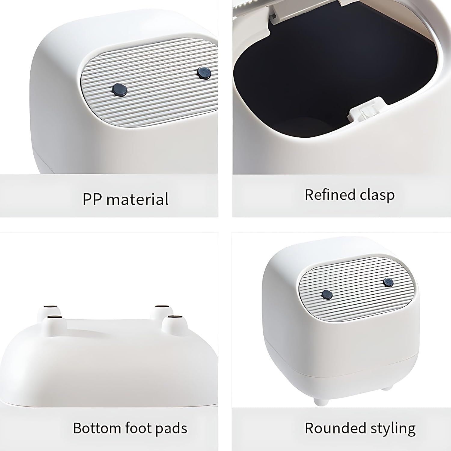 Cute Ninja Mini Trash Can with Lid