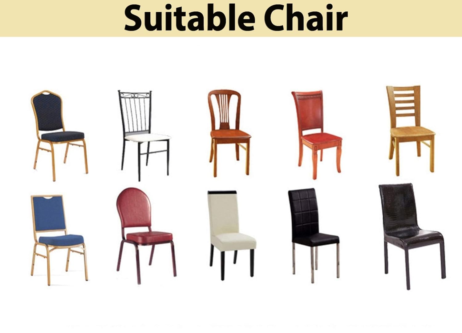 Elastic Chair Cover (Pastel)