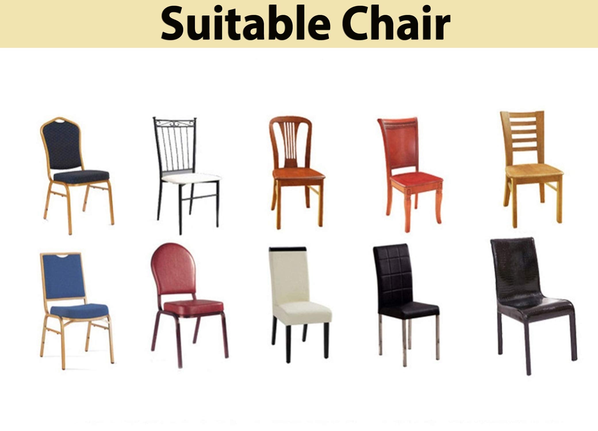 Polyester Spandex Printed Chair Cover Slipcover (Complex Grey)