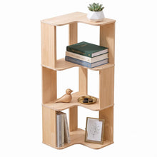 Bamboo 3-Tier Corner Storage Rack - Beige