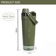 APEX 591ml Stainless Steel Gym Protein Shaker