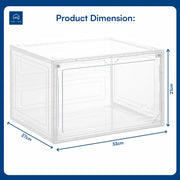 Shoe Storage Organizer Boxes White