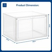 Shoe Storage Organizer Boxes White