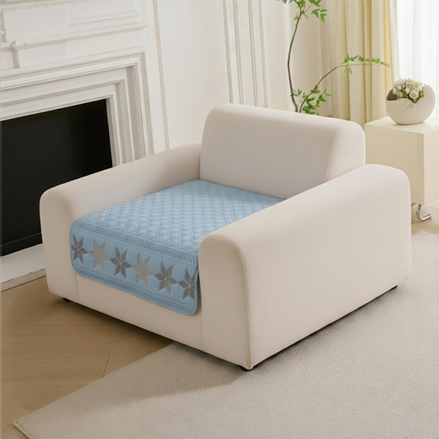 Glacier Series Quilted Sofa Cover – Soft, non-slip & washable furniture protector-Glacier