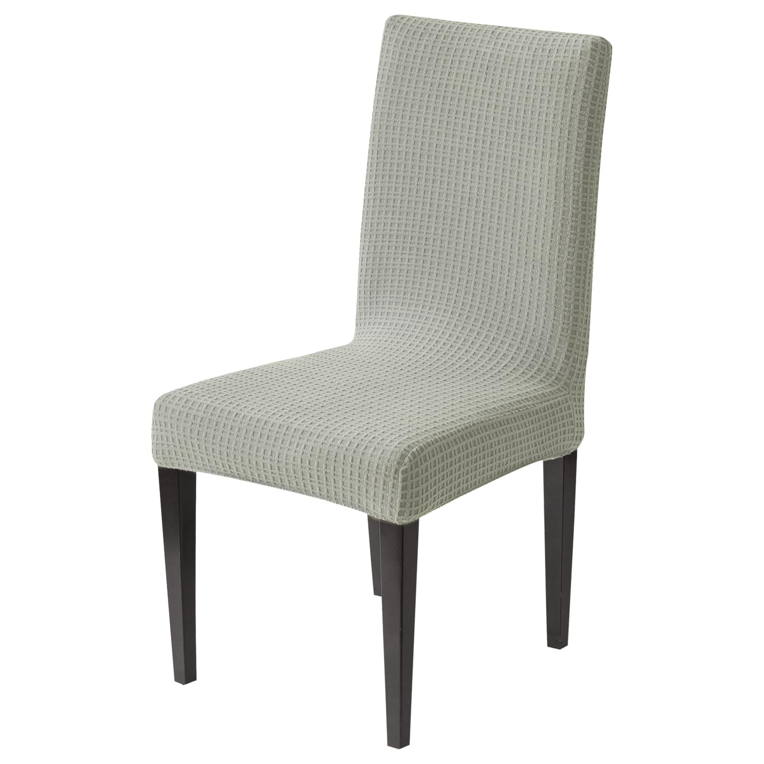 Decorative Dining Chair Cover – 220 GSM Stretch Jacquard Fabric (Grey)