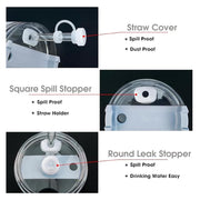 7 PCS Cup Accessories Set | Tumbler Accessories for 30oz & 40oz | Silicone Boot, Handle Strap, Coin Purse & Straw Covers(Tumbler Not Included)