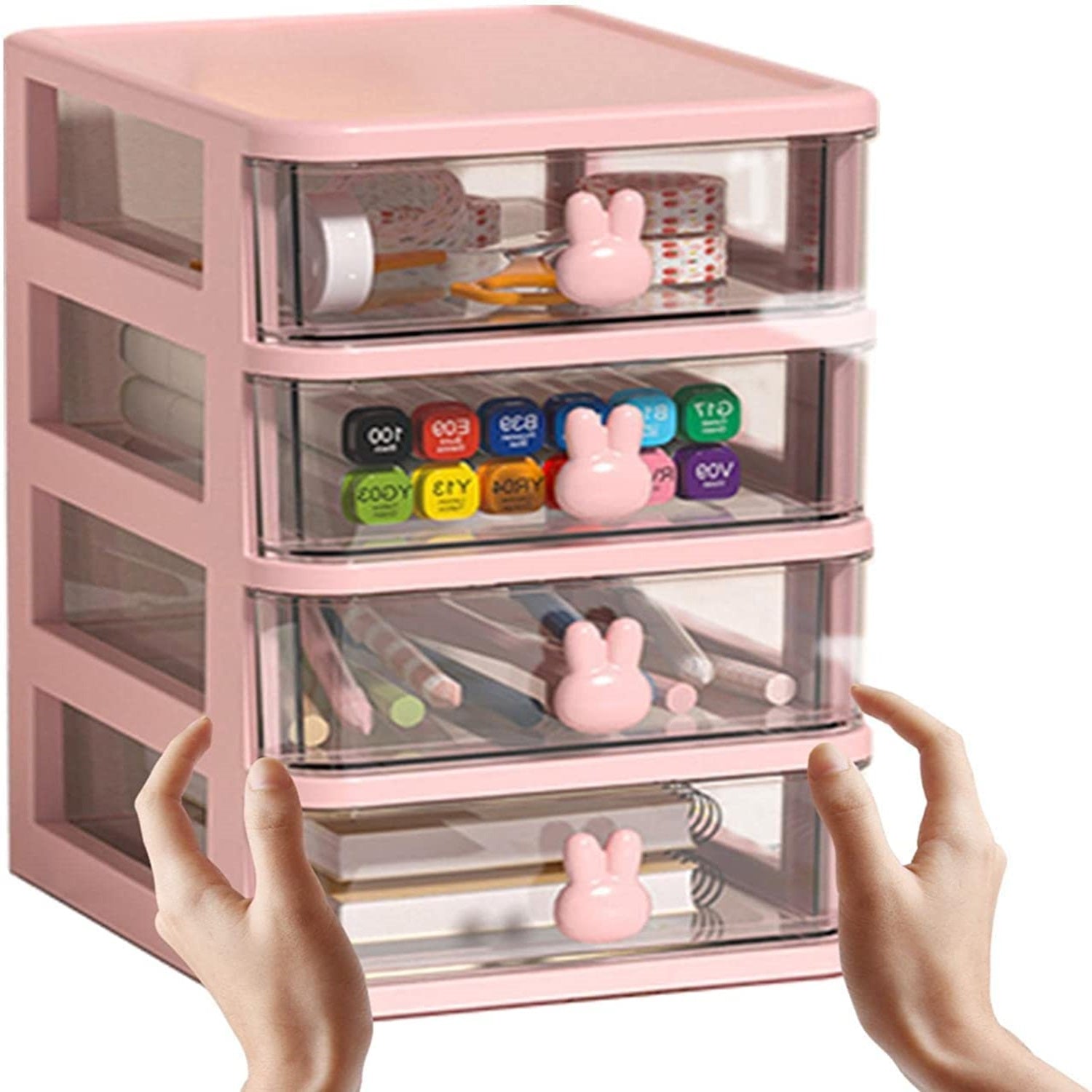 4 Tier Transparent Cosmetic Jewelry Box