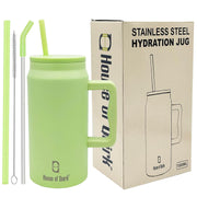 1500ML Mug Tumbler with Handle and Straw Lid