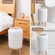 10 Liter Kitchen Dustbin Round (White)
