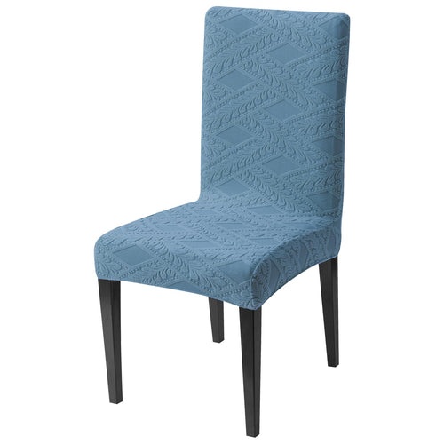 Stretchable Jacquard Chair Cover – 220 GSM-Light Blue