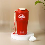 Stainless Steel Coffee Mug, 420 ML Spill Proof Travel Mug with Lid Tumbler