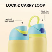 Sippease 950ML Stainless Steel Bottle with Straw