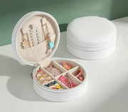 Portable Round Shape Small Jewelry Box